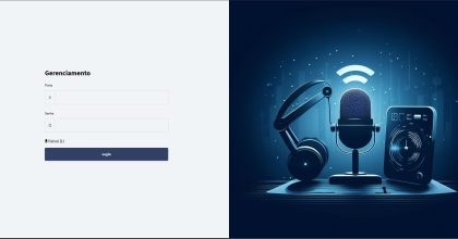 painel da radio web